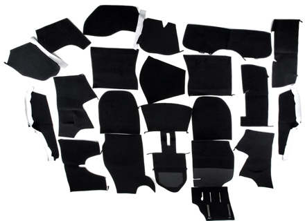 Juego completo de alfombras interiores para Porsche 911 74-84 Coupe ES