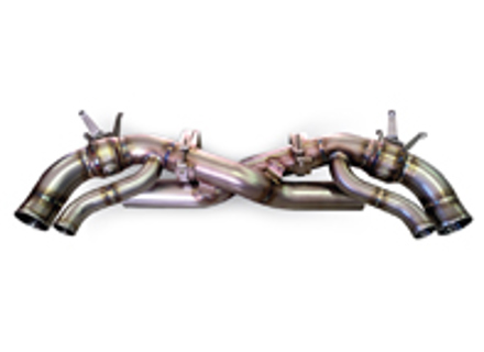 Sportuitlaat einddemper dwarspijpen Porsche 992 turbo - P0.004.C01, 992251057B, 992298019C