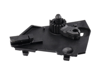 Kunststof beugel voor motorkap-/motorkaphendel - bestuurdersvoetruimte. Porsche 958 Cayenne 2011-2018 - 95851163300, 95851163301