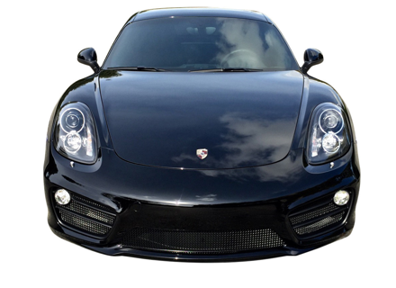 Frontstoßstange Edelstahl-Frontgrill-Set ZunSport. Porsche Cayman S 981 (PDK ohne Sensoren) - ZPR47513, ZPR47513B, ZPR47213, ZPR47213B, ZPR46613, ZPR46613B