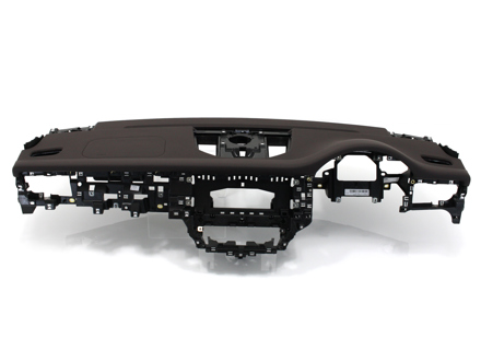 Dashboard panel trim, in Espresso, Leather. Porsche 95B.2 Macan RHD - 95B857003BB6J0, 95B857003, 95B857003BB