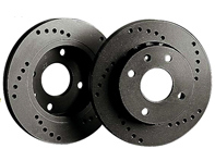 Black Diamond CROSS DRILLED Performance Brake Discs REAR. Porsche 986/987 Boxster S - KBD 1624, KBD1624, KBD1624CD