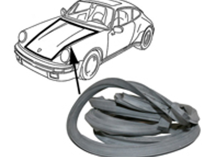 Bonnet / hood, front trunk rubber seal. Porsche 911 1974-89 - 91151192302, 91151192302, 91151193201, 1685500300 - URO-009913