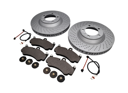VOOR Remblokken en Remschijfpakket. Porsche 996 GT3 2003>> Zimmermann - 9975140990, 99735141090, 99635194800, 99761267700, 99635208602