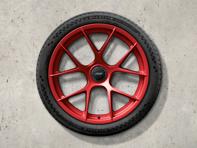 20"/21" 911 GT3 RS Magnesium (in Pyrored) Leichtmetallfelgen und Sommerreifen Original Porsche - 992044680CQ