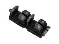 Bedieningsschakelaar portierruit bestuurderszijde. Porsche 955 / 957 Cayenne - 95561315602, 95561315601 - KPS-294