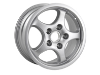 Front 16-inch Cup alloy wheel, Silver metallic. Porsche 968 - 94436211602, 94436211600, 94436211400 Front 16-inch Cup alloy wheel, Silver metallic. Porsche 968 - 94436211602, 94436211600, 94436211400