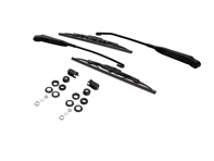 Bracci tergicristallo, spazzole e kit di montaggio, incluso tappo. Vetture con guida a destra, anteriori. Porsche 911 / 930 / 914 - 96462802805, 96462802807