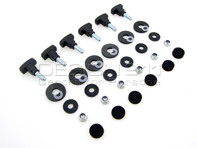 Fitting kit for grille for rear spoiler lid Porsche 911 1965-68 - 90155904121, 90155942121, 90151179121, 90015102703, 99908410202 Fitting kit for grille for rear spoiler lid Porsche 911 1965-68 - 90155904121, 90155942121, 90151179121, 90015102703, 99908410202