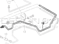 Pressure Line. Porsche 964 M339 - 96431534302 Pressure Line. Porsche 964 M339 - 96431534302