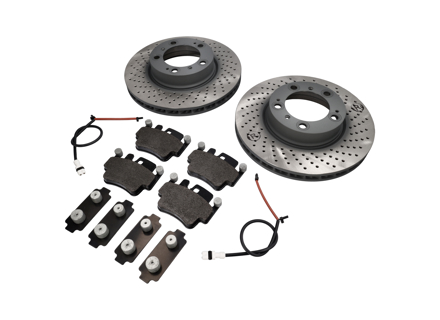 FRONT Brake Pads and Brake Disc Package for Porsche Boxster 986 S - 99635140501, 99635140601, 99635294904