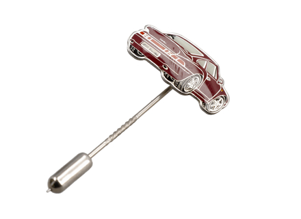 Stick Pin 'Porsche 911 Turbo' Ruby stone red
