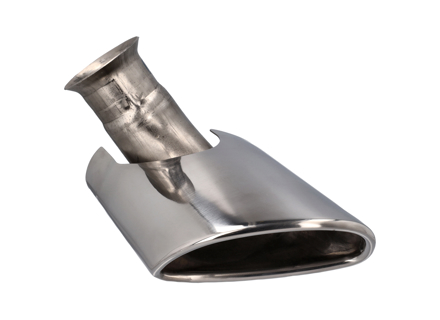 Exhaust tail pipe. Porsche 996 'Anniversary Model' - 99611105303, 99611105403