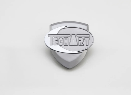 TechArt 'TECHART'- Hood Emblem. Porsche Taycan / 718 Boxster / 718 Cayman - 091.965.200.009-02 - 091.965.200.009-02