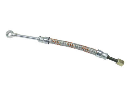 Inlet oil line with sleeve & nut. Porsche 356 / 912 - PCG07818, 53907818, 61607818CPL, 61607818 - 9600021, HA FR 47 019