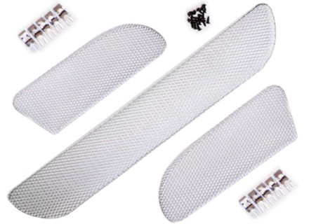 Rennline Front Bumper Wire Mesh Grill Kit. Porsche 996 C4S / 996 Turbo 01-05 - E120.121, E120121