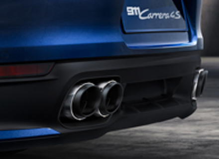 Exhaust Sports tail pipes, in Silver. Porsche Carrera / Targa - 992044200