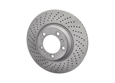 Brake disc rotor, Front. Standard Coat Z. Porsche 997 TURBO (OE Part No 99735140501 / 99735140601) - 99735140500, 99735140501, 99735140502, 99735140600, 99735140601, 99735140602, 460.1576.20, 460.1577.20 - 460.1576.20, 460.1577.20
