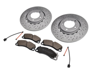 Kit plaquettes et disques de frein avant. Porsche 992.2 Carrera 2 3.0L - 9P1615301J, 9P1615302J, 9P1615301, 9P1615302