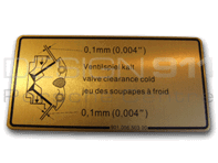 贴纸气门间隙。保时捷 911 / 914 / 964 - 90100650300
