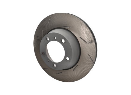 Brake disc rotor, REAR, Slotted Monoblock, 330x28mm. Porsche 970 Panamera / 971 Panamera (OE Part No. 298615601P / 298615602P) - 97035240300, 97035240400, 298615601A, 298615602A, 971615601P, 971615602P - PRL39723, PRR39724