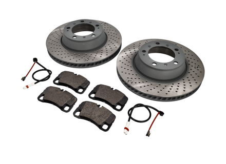 REAR Brake Pads and Brake Disc Package Porsche 997 3.6L C2