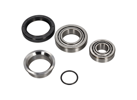 Wheel bearing and spacer kit for one front hub. Porsche 911 / 912E / 914-6 - 99970108450, 90134162300, 477405641, 9990599800, 99905906500