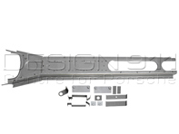 Shifter tunnel. Porsche 356 Pre A cars to '57 - 64449003, PP127A, P127A, PP127T1, P127T1 Shifter tunnel. Porsche 356 Pre A cars to '57 - 64449003, PP127A, P127A, PP127T1, P127T1