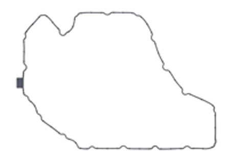 Joint de carter d'huile. Porsche 95B Macan 2.0L - 95810364900, 95810364911, 822.480