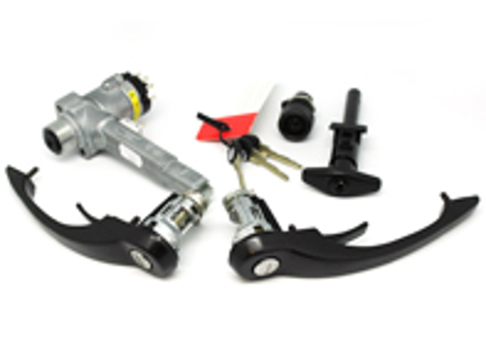 Doors, Ignition, Bonnet, Glovebox Lock Set Complete. Porsche 911 1965-89 - 91153890113, 91153890114