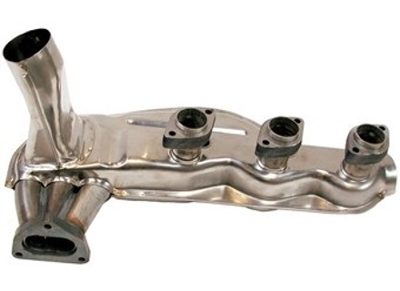 Exhaust heat exchangers, Polished stainless steel. Porsche 911 1984-89 - 91.104, 91.104S, 1623103900, 1623104000, 93021102901 - 1623104000