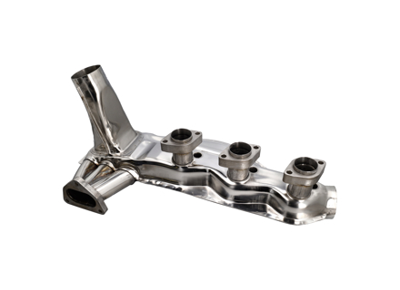 Exhaust heat exchangers, Polished stainless steel. Porsche 911 1984-89 - 91.104, 91.104S, 1623103900, 1623104000, 93021102901 - 1623104000