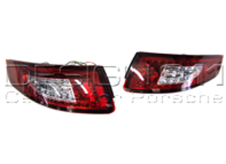 Knipperlicht achter, Helder / Rood v3 met LED lampen voor Porsche 997 - 99763100091