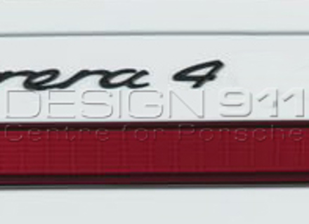 '4' ZWARTE Achterklep Badge. Porsche 991 (911) Carrera 4 - 99155924102