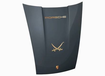 911 Motorhauben-Wandkunst – Porsche Sansibar