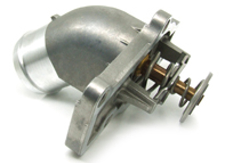 Water  thermostat with thermostat insert. Porsche 987 Boxster / 987C Cayman / 997 - 99610612153, 99610612155, 99610601359, 996.106.013.59, 99610601359, 99610601361, 99610601360