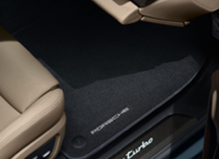 Floor mats with Nubuk surround. Porsche Taycan 2020>> (LHD Cars) - 9J1864435, 9J1864435OS5, 9J1864435OH7, 9J1864435OU6, 9J1864435OS1