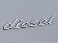 DIESEL - Chrome Wing Badge for Porsche 958 Cayenne MKIII - 958559499100C1, 95855949910, 9585595000100C1, 958559500010 DIESEL - Chrome Wing Badge for Porsche 958 Cayenne MKIII - 958559499100C1, 95855949910, 9585595000100C1, 958559500010
