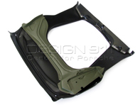 Complete voorvloer/ophanging en brandstoftank/accusteun. Porsche 911 1964-69 - 90150104920, 91150195500GRV