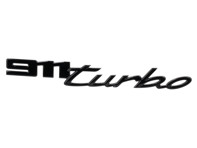 Rear badge - 911 turbo - in High-Gloss Black. Porsche 992 Turbo - 992853675D041 Rear badge - 911 turbo - in High-Gloss Black. Porsche 992 Turbo - 992853675D041