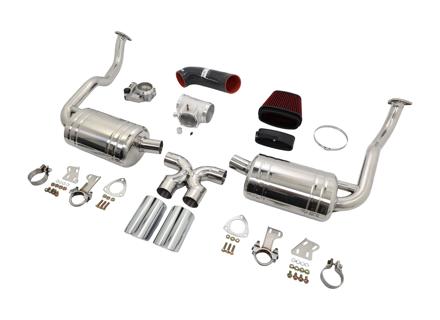 Exhaust Package + Plenum 74mm Throttle Body + Induction Kit Porsche Boxster 987 / Cayman