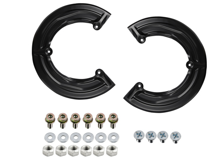 Rear Brake Disc Cover Plates Kit. Porsche 964 C2 / C4 1989-93 - 96435280101, 90011910103, 90015100603, 90091001001, 90026904701