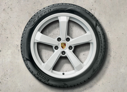 19-/20-inch 911 (992) Dakar, White Alloy wheels and winter tyres Original Porsche - 992044600T
