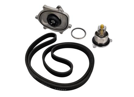 Kit bomba de agua, correa y termostato. Porsche 991.1 Carrera 2S / Carrera 4S - 0PB121035A, 9A110221800, 0PB903137A, 9A110222602, 9A110622603, 9A712111000, 9A110655900, 0PB121688