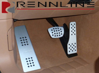 Rennline aluminium 3 piece pedal set with porsche decal crest rubber grip. Porsche Panamera PDK - P7162102D, P71.62102D Rennline aluminium 3 piece pedal set with porsche decal crest rubber grip. Porsche Panamera PDK - P7162102D, P71.62102D