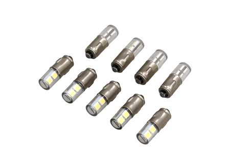 Juego de 9 bombillas LED para salpicadero BA7S Vintage White - 90063110299
