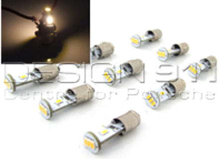 Dash Board LED Bulb Set of 9 BA7S Vintage White - 90063110299