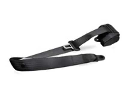 Seat belt rear BLACK. Porsche 964 >>93 - 9648039020070B, 96480390200
