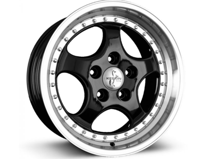 18' KT2 Split Rim Look Alloy Wheel 9.5J ET52 - Black finish Porsche PCD5/130 - KT2B01808552, KT2B01809552