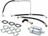 Kit comprenant conduite de carburant, joint d'admission, bride intermédiaire et filtre à carburant pour Porsche 911 3.2 Carrera 1984–1989 - 93011041104, 93011059507, 93011050902, 92811025306, 92811025307, 93011041103, 93011059505, 93011059506, 93011019714, 93011050901